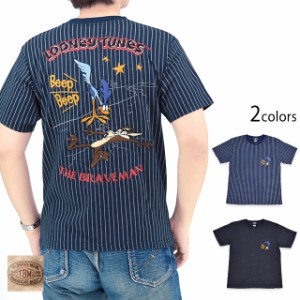 BR×LOONEYコラボ 天竺半袖Tシャツ The BRAVE-MAN LTB-2408 ブレイブマン 刺繍 ロードランナー