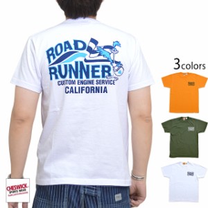 ROAD RUNNER半袖Tシャツ「CUSTOM ENGINE SERVICE」 Cheswick CH78764 チェスウィック ロードランナー 東洋