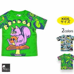 SQUIRREL SKULL半袖Tシャツ GAS BAG キッズ ガスバッグ 子供服 りす リス