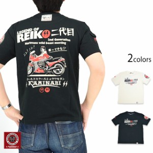 レイコ2代目半袖Tシャツ カミナリ KMT-228 雷 エフ商会 efu 昭和 efu 単車 自動二輪 レトロ