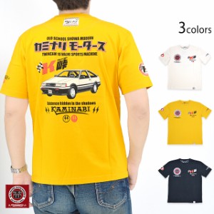 シャドウ半袖Tシャツ カミナリ KMT-238 エフ商会 efu 昭和 レトロ トヨタ レビン AE-86