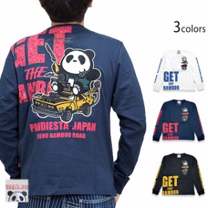 WORLD'S END PDJ長袖Tシャツ PANDIESTA JAPAN 561859 パンディエスタ ジャパン パンダ 刺繍 ロングTシャツ