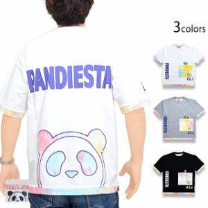 タイダイ切替フェイクレイヤードBIGTシャツ PANDIESTA JAPAN 582950 パンディエスタジャパン パンダ ゆったりめ
