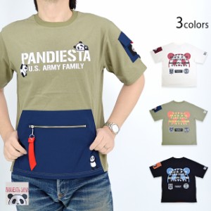 PDJ-ARMYミリタリーポケット半袖Tシャツ PANDIESTA JAPAN 554950 パンディエスタジャパン パンダ ユニセックス