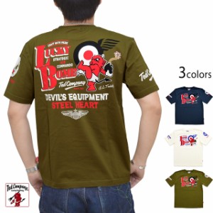 ラッキーボム半袖Tシャツ TEDMAN テッドマン TDSS-505 エフ商会 efu 赤鬼 ミリタリー アメカジ