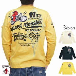 SPEED MONSTERロングTシャツ TEDMAN テッドマン TDLS-341 長袖Tシャツ エフ商会 efu バイク