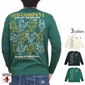 イラストテッドマンロングTシャツ TEDMAN テッドマン TDLS-345 長袖Tシャツ エフ商会 efu アメカジ