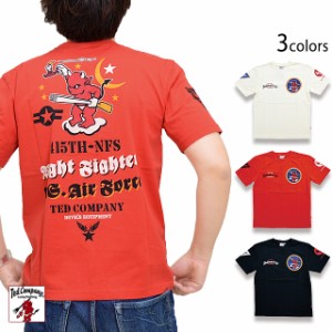 415th Night Fighter Squadron半袖Tシャツ TEDMAN テッドマン TDSS-544 エフ商会 アメカジ ミリタリー