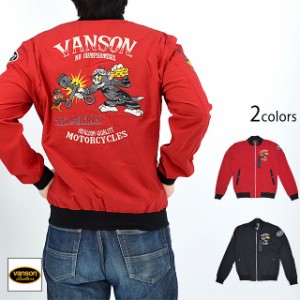 vanson×TOM＆JERRYコラボ サマーメッシュジャケット vanson TJV-2309 バンソン ヴァンソン トムとジェリー 刺繍