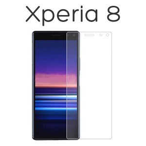 Xperia8 SOV42 902SO フィルム 9H強化ガラス 液晶保護フィルム シート シール エクスペリア エイト Xperia 8 スマホフィルム