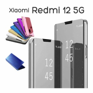 Xiaomi Redmi 12 5G ケース 手帳型 半透明ミラー カバー redmi12 シャオミレッドミー12 Xiaomi Redmi12 シャオミ レッドミー12 XiaomiRed