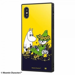 iPhoneXS iPhoneX ケース ハードケース ハイブリッド ムーミン 耐衝撃 KAKU お花畑 カバー アイフォン テン スマホケース