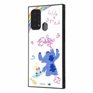 OPPO Reno5 A ケース ハードケース ハイブリッド ディズニー 耐衝撃 KAKU リロ＆スティッチ 落書 カバー オッポ リノ ファイブ エー スマ