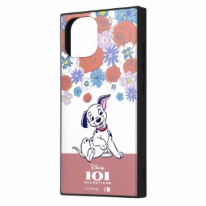 iPhone15 iPhone14 iPhone13 ケース ハードケース ハイブリッド ディズニー KAKU 子犬_フラワー カバー アイフォン スマホケース