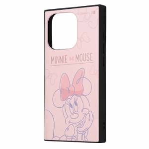 iPhone15 Pro ケース ハードケース ハイブリッド ディズニー KAKU ミニーマウスとリボン カバー アイフォン スマホケース