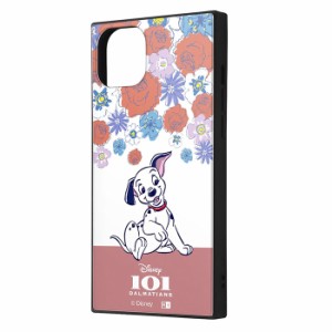 iPhone15 Plus ケース ハードケース ハイブリッド ディズニー KAKU 子犬_フラワー カバー アイフォン スマホケース