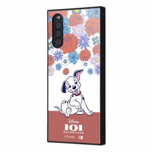 Xperia 10 III 10 III Lite ケース ハードケース ハイブリッド ディズニー 耐衝撃 KAKU 子犬_フラワー SO-52B SOG04 A102SO XQ-BT44 カバ