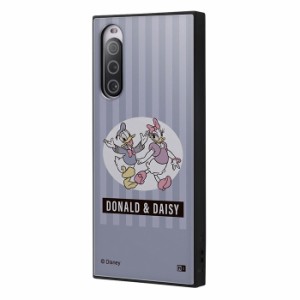 Xperia 10 V SO-52D SOG11 A302SO XQ-DC44 ケース ハードケース ハイブリッド ディズニー 耐衝撃 KAKU ドナルド＆デイジー_80年代 カバー