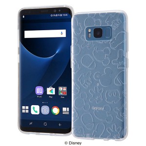 Galaxy S8 SC-02J SCV36 ケース ソフトケース ディズニーキャラクター TPU キラキラ ミッキー  クリア カバー サムスン ギャラクシー エ