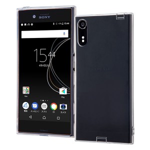 Xperia XZs XZ SO-03J SOV35 602SO SO-01J SOV34 601SO ケース ソフトケース TPU コネクタキャップ付き クリア カバー エクスペリア エッ