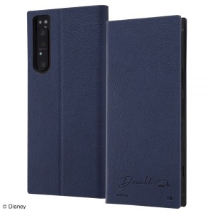 Xperia 1 II SO-51A SOG01 ケース 手帳型 ディズニー 耐衝撃 レザー サイドマグネット ドナルド エクスペリア カバー スマホケース