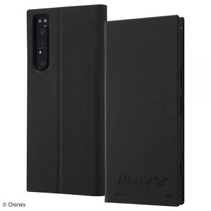 Xperia 1 II SO-51A SOG01 ケース 手帳型 ディズニー 耐衝撃 レザー サイドマグネット ミッキー エクスペリア カバー スマホケース