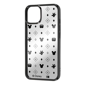 iPhone14 iPhone13 ケース ソフトケース ディズニー TPU META ミッキーマウス総柄_メタリック カバー アイホン アイフォン スマホケース