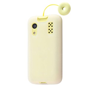 キッズケータイ KY-41C ケース ソフトケース シリコン シルキータッチ ホワイト(半透明) カバー キッズスマホ スマホケース