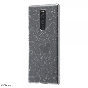 Xperia1 SO-03L SOV40 802SO ケース ソフトケース TPU ディズニーキャラクター キラキラ ミッキー カバー エクスペリア ワン Xperia 1 ス