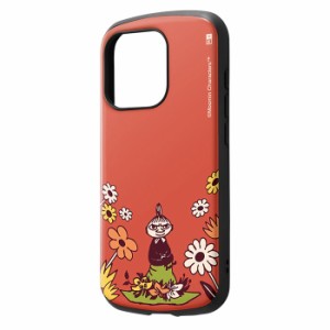 iPhone15Pro ケース ハードケース ムーミン 耐衝撃 MiA リトルミイ＆お花 カバー アイフォン スマホケース