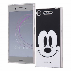 Xperia XZ1 SO-01K SOV36 701SO ケース ソフトケース TPU ディズニーキャラクター クローズアップ ミッキー カバー エクスペリア エック