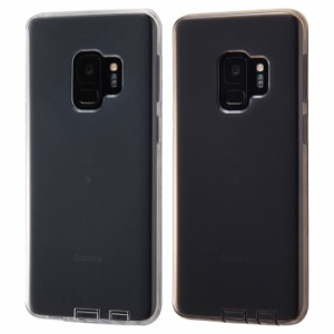 Galaxy S9 SC-02K SCV38 ケース ソフトケース TPU コネクタキャップ付き ブラック カバー サムスン ギャラクシー エスナイン スマホケー