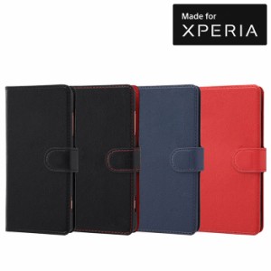 Xperia XZ2 Compact SO-05K ケース 手帳型 シンプル マグネット スリープ機能対応 ブラック レッド カバー エクスペリア エックスゼット