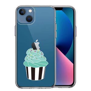 iPhone13 mini ケース ハードケース ハイブリッド クリア カップケーキ カバー アイフォン スマホケース