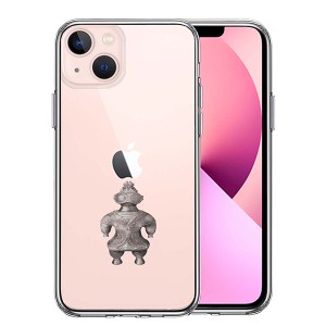 iPhone13 mini ケース ハードケース ハイブリッド クリア 縄文 遮光器土偶 カバー アイフォン スマホケース