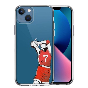 iPhone13 mini ケース ハードケース ハイブリッド クリア バスケットボール ダンク４ カバー アイフォン スマホケース