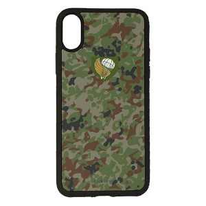 iPhone XS X ケース ハードケース くっつくケース CuVery セルフィー カバー 迷彩 陸上自衛隊 第一空挺団