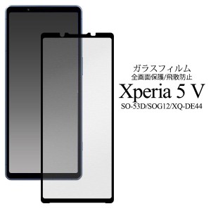Xperia 5 V フィルム SO-53D SOG12 XQ-DE44 液晶保護 ガラス 液晶全体保護 カバー シール エクスペリア ファイブマークファイブ Xperia5 