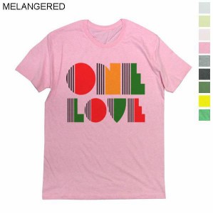 Tシャツ XL メンズ 半袖 レゲエの合言葉 one love ラスタカラー デザインTee