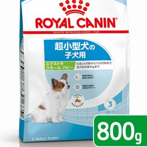 ロイヤルカナン 犬用 ドッグフード　エクストラスモール　パピー　８００ｇ　子犬用　３１８２５５０７９４４５９　ジップ付　お一人様５