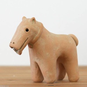 ハニワの犬　（高さ１１．５ｃｍ）　水槽用オブジェ　アクアリウム用品