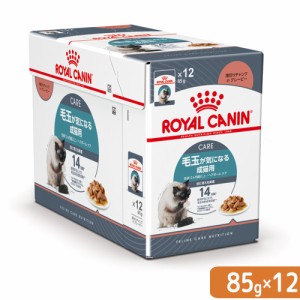 ロイヤルカナン 猫用 キャットフード　猫　ヘアボールケア　８５ｇ　１ボール１２袋　９００３５７９０００４１０　お一人様５点限り