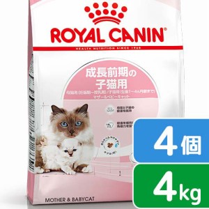 ロイヤルカナン 猫用 キャットフード　子猫　マザー＆ベビーキャット　成長前期の子猫用　４ｋｇ×４袋　３１８２５５０７０７３２９　ジ