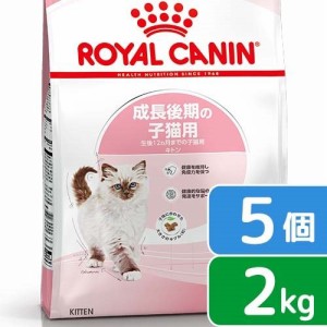 ロイヤルカナン 猫用 キャットフード　子猫　キトン　成長後期の子猫用　生後１２ヵ月齢まで　２ｋｇ×５袋　ジップ付　キャットフード　