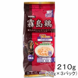 賞味期限：２０２４年０７月３１日　イースター　愛情物語　霧島鶏　７歳から用　ささみ角切り　７０ｇ×３パック　　愛情物語 ドッグフ