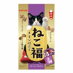 ペットライン　ねこ福　チキン仕立て　３ｇ×１４包　　おやつ　国産 キャットフード