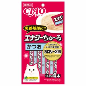 いなば　ＣＩＡＯ　チャオ　エナジーちゅ〜る　かつお　１４ｇ×４本　　おやつ　国産　ちゅーる　チュール　猫 キャットフード