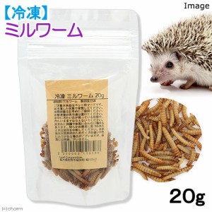 冷凍★冷凍ミルワーム　２０ｇ　爬虫類エサ　無添加　無着色　別途クール手数料　常温商品同梱不可