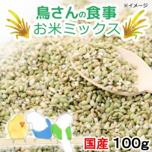 鳥さんの食事　国産　お米ミックス　１００ｇ　おやつ　無添加　無着色 (ハムスター 餌)