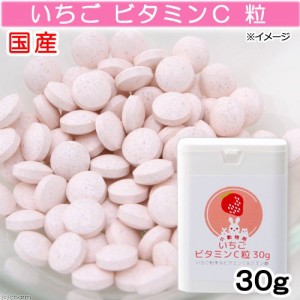 国産　いちご　ビタミンＣ　粒　３０ｇ　クエン酸入り　小動物用　うさぎ　モモンガ　デグー (ハムスター)